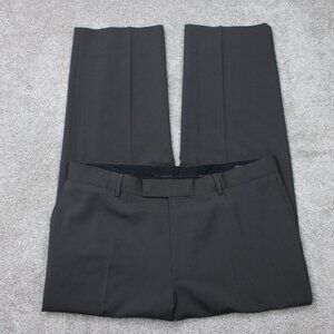 BOSS Hugo Boss Pants Mens 38x30 Brown James Brown US Wool Stretch Flat Front